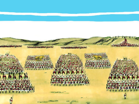Cuando Jeroboam se enteró de que Abías era Rey, reunió un ejército de 800,000 soldados. – Número de diapositiva 5