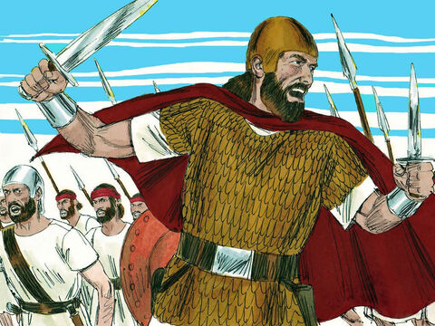 El ejército de Judá respondió clamando a Dios por ayuda. – Número de diapositiva 15
