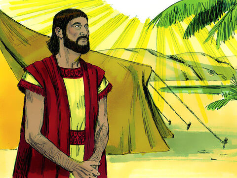 Génesis 12:4–9 Para entonces Abram tenía 75 años de edad. Dios le dijo que continuara su viaje a la tierra de Canaán. – Número de diapositiva 5