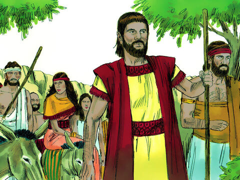 Abraham obedeció y todos viajaron hacía el sur a la tierra de los Caninitas. – Número de diapositiva 6