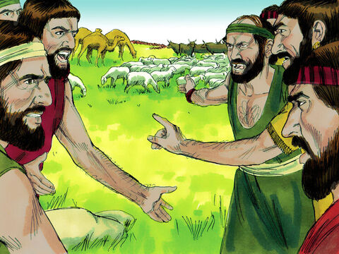 Empezó a haber disputas entre los pastores que cuidaban los animales de Abraham y los de Lot. – Número de diapositiva 5