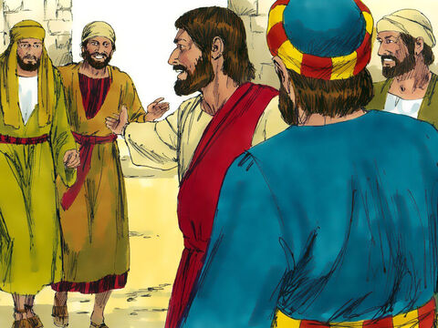 Cuando se acercaron, Jesús dijo: “Aquí viene un hombre honesto, un verdadero hijo de Israel”. – Número de diapositiva 11