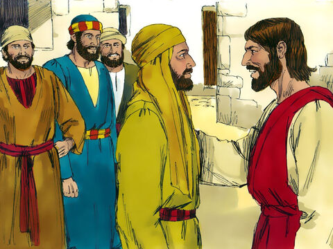 "¿Cómo sabes cómo soy?" – Preguntó Natanael. Jesús respondió: “Pude verte debajo de la higuera antes de que Felipe te encontrara”. – Número de diapositiva 12