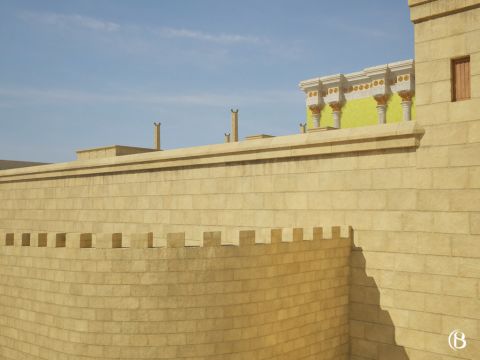 Fuera de la sección sur del muro este había un muro exterior. – Número de diapositiva 2