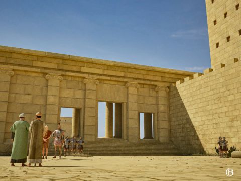 Esta puerta daba acceso a la gente al lado norte del Monte del Templo para entrar al Atrio de los Gentiles. – Número de diapositiva 13