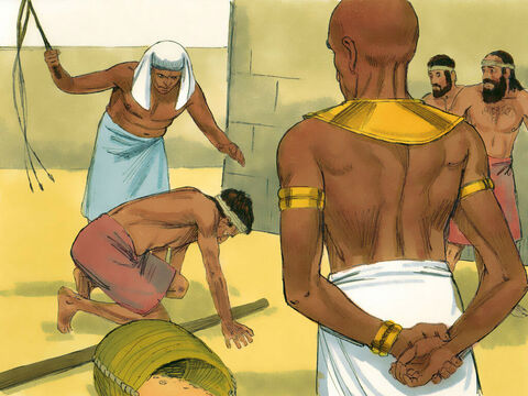Éxodo 1:11   Entonces los egipcios obligaron a los israelitas a la esclavitud. – Número de diapositiva 4