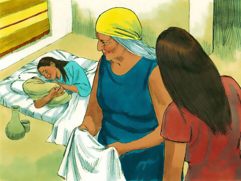 Éxodo 1:15  Las dos parteras que ayudaban a las mujeres hebreas a dar a luz, se llamaban Sifra y Fúa. – Número de diapositiva 8