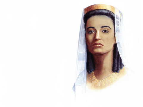 Dibujo de Vasti, reina de Persia, realizado por Pam Masco. – Número de diapositiva 13