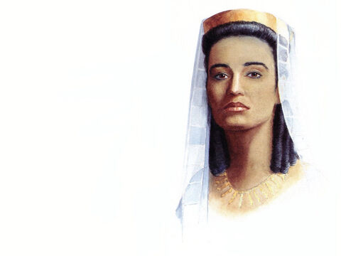 Dibujo de Vasti, reina de Persia, realizado por Pam Masco. – Número de diapositiva 5
