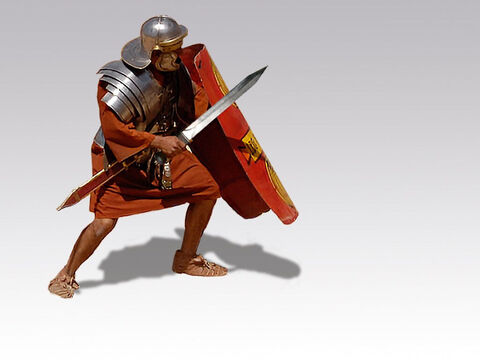 Soldado romano con espada. – Número de diapositiva 13