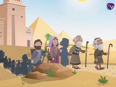 Tras huir de Egipto, el pueblo judío se dirigió a la tierra que Dios había prometido a sus antepasados. Antes de entrar en la tierra prometida, Moisés envió a doce espías a Canaán a explorar. Quería descubrir la resistencia del pueblo y si la tierra era apta para la agricultura. Los espías quedaron emocionados y horrorizados por lo que encontraron en el país. Al regresar de Canaán, compartieron la noticia con todos los israelitas. Llegaron trayendo consigo un gran racimo de uvas que dos de ellos tuvieron que cargar en una vara. – Número de diapositiva 4