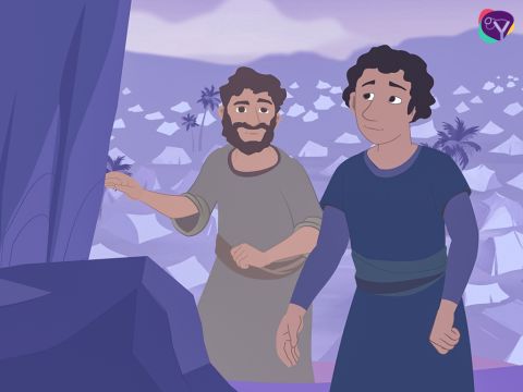 Los espías debían explorar la ciudad y sus defensas. Si alguien descubría el propósito de su visita, podría costarles la vida. Además, si los habitantes de Jericó se enteraban de que los israelitas acampaban cerca, podrían atacarlos inesperadamente. Era una misión ultrasecreta. – Número de diapositiva 5
