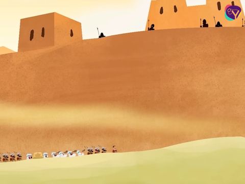 El primer día marcharon alrededor de la ciudad una vez. – Número de diapositiva 12