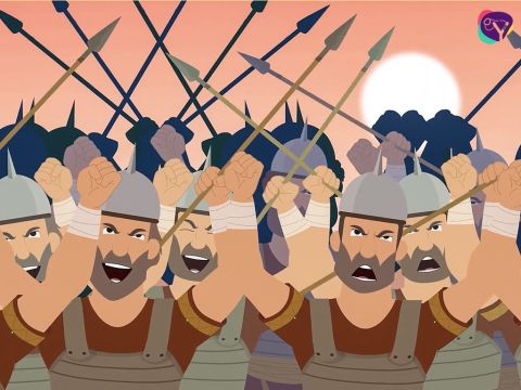 …y el pueblo comenzó a gritar tan fuerte como podía. – Número de diapositiva 22