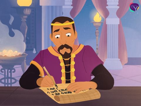 Esto atemorizó aún más a los reyes de las ciudades vecinas. Así que el rey de Jerusalén, llamado Adoni-Zedec, envió un mensaje a otros cuatro reyes de las cercanías. – Número de diapositiva 3