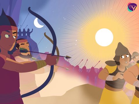 Entonces Josué oró al Señor con gran confianza: “Sol, detente sobre Gabaón, y luna, detente sobre el valle de Ajalón”. – Número de diapositiva 10