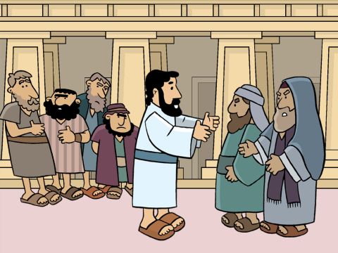 Jesús entonces dijo: “Les digo que así habrá más alegría en el cielo por un pecador que se arrepiente, que por noventa y nueve justos que no necesitan arrepentirse”. – Número de diapositiva 15
