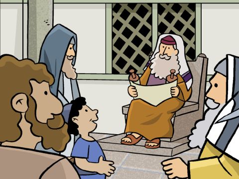 Alrededor del templo había áreas cubiertas donde los maestros leían y explicaban las leyes de Dios. Sin duda, José llevó a Jesús para que escuchara lo que decían y enseñaban. – Número de diapositiva 6