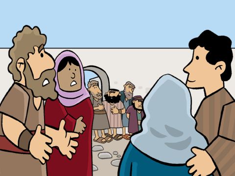 Pasaron un día entero recorriendo las calles de Jerusalén preguntando frenéticamente si alguien había visto a Jesús. Dijeron que tenía 12 años. Describieron su ropa. Pero nadie lo había visto. – Número de diapositiva 10
