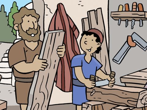 Jesús continuó creciendo como adolescente y se hizo hombre. También creció en sabiduría y en gracia ante Dios y los demás. – Número de diapositiva 19