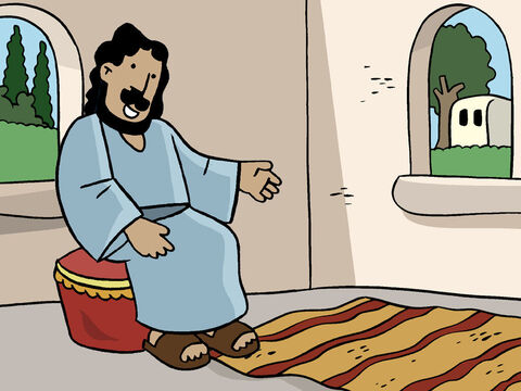 Marta invitó a Jesús a su casa. – Número de diapositiva 3