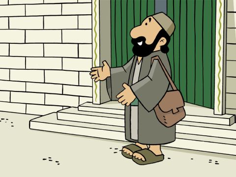 Pablo fue al Templo en Jerusalén para adorar. – Número de diapositiva 1