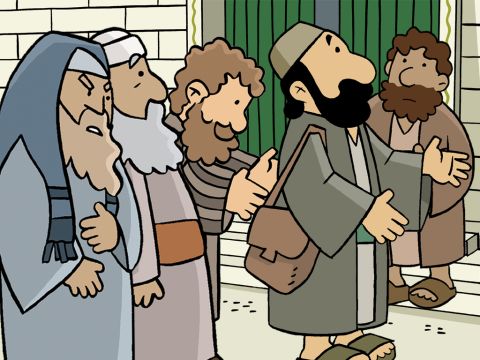 Una multitud se juntó para atacar a Pablo y lo sacaron del templo. Comenzaron a golpearlo. – Número de diapositiva 3