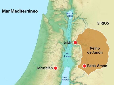 Joab regresó a Jerusalén. Los arameos que habían sido derrotados por Israel, luego se reagruparon. Enviaron mensajeros más allá del río Éufrates para reunir más tropas arameas. – Número de diapositiva 11