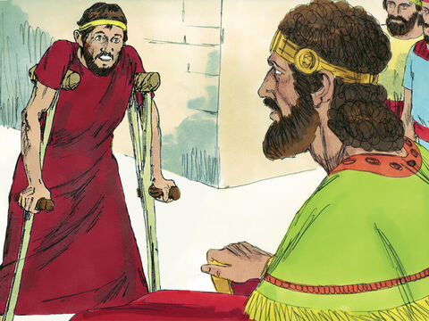 David luego le dijo a Mefi-boset que siempre comería en la mesa del Rey con los hijos del Rey y sería tratado como uno de ellos. – Número de diapositiva 8