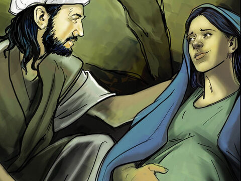 José hizo que María se sintiera tan cómoda como pudo. – Número de diapositiva 7