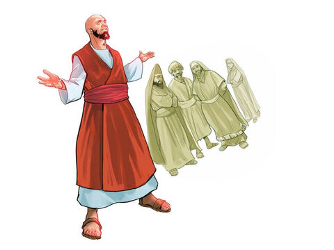 El primer lugar en Europa donde Pablo compartió las buenas nuevas de Jesús fue la ciudad de Filipos, controlada por los romanos, en Macedonia Oriental. Pablo conoció a Lidia, una vendedora de telas moradas caras, en una reunión de oración a la orilla del río y ella se convirtió al cristianismo. – Número de diapositiva 1