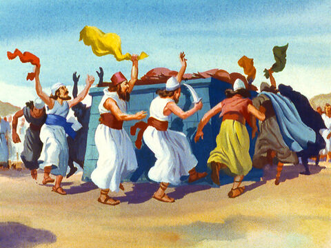 Los profetas saltaron y bailaron. ¡Oh, Baal, escúchanos! Pero no hubo respuesta de Baal. – Número de diapositiva 29