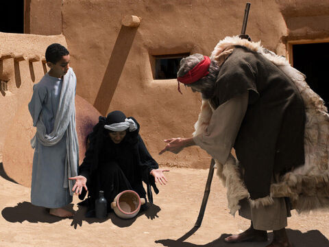 La viuda pobre le mostró a Elías toda la harina que le quedaba. – Número de diapositiva 9