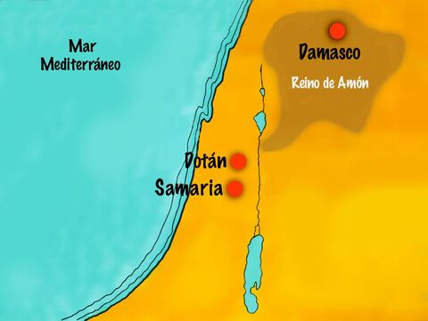 El reino de Aram no estaba lejos del Reino de Israel donde vivía el profeta Eliseo. – Número de diapositiva 2