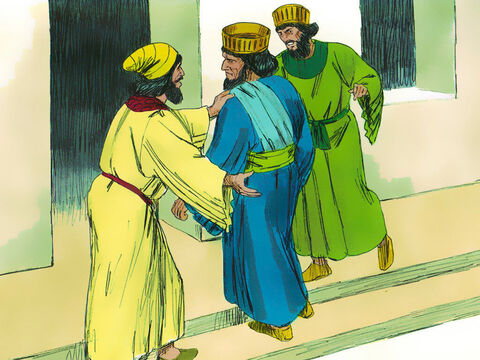 Ellos denunciaron el asunto a Amán, quien estaba furioso al saber que Mardoqueo el judío no se inclinaba ni le reverenciaba. – Número de diapositiva 16