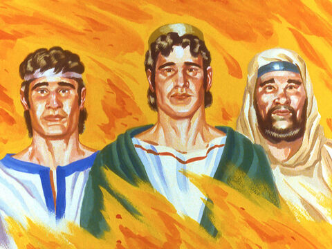 La gente se asombró cuando los tres muchachos hebreos salieron ilesos del horno. – Número de diapositiva 42