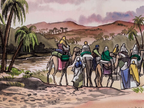 Después, advertidos en sueños de que no debían volver a donde estaba Herodes, regresaron a su tierra por otro camino. – Número de diapositiva 9