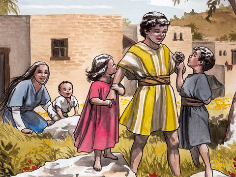 Al llegar, se fue a vivir al pueblo de Nazaret. Esto sucedió para que se cumpliera lo que dijeron los profetas: que Jesús sería llamado nazareno. – Número de diapositiva 8
