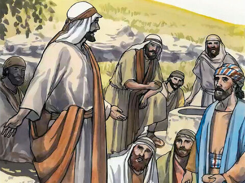  Mientras tanto, los discípulos le rogaban: “Maestro, come algo. Pero él les dijo: “Yo tengo una comida, que ustedes no conocen.” – Número de diapositiva 9