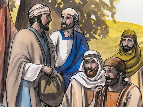 Los discípulos comenzaron a preguntarse unos a otros: “¿Será que le habrán traído algo de comer?” – Número de diapositiva 10