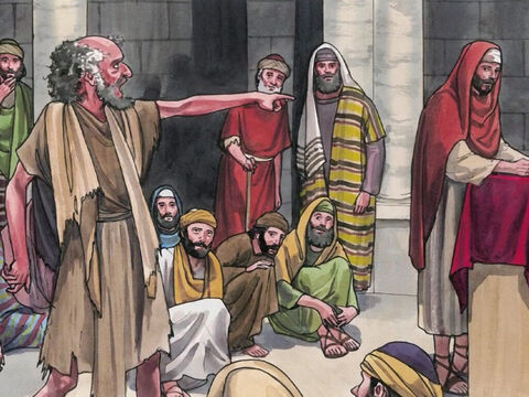 ¡Déjanos! ¿Por qué te metes con nosotros, Jesús de Nazaret? ¿Has venido a destruirnos? Yo te conozco, y sé que eres el Santo de Dios. – Número de diapositiva 4