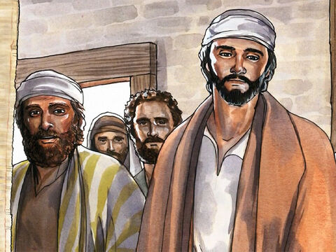 Jesús salió de la sinagoga y entró en casa de Simón. – Número de diapositiva 1