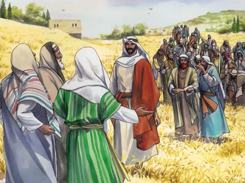  Un sábado, Jesús caminaba entre los sembrados. – Número de diapositiva 1
