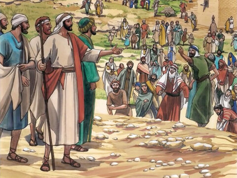 Jesús recorría todos los pueblos y aldeas, enseñando en las sinagogas de cada lugar... – Número de diapositiva 1