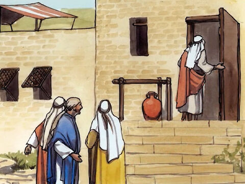 Jesús despidió entonces a la gente y entró en la casa, – Número de diapositiva 15