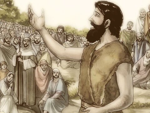 "Ese es Juan el Bautista, que ha resucitado. Por eso tiene este poder milagroso." – Número de diapositiva 2