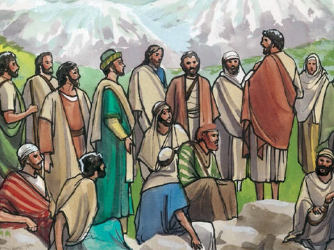 En el camino, Jesús preguntó a sus discípulos: “¿Quién dice la gente que soy yo?” – Número de diapositiva 2