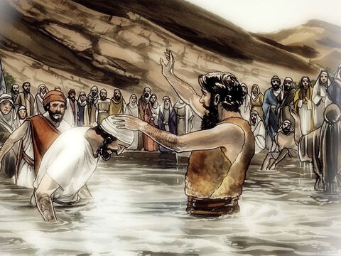Jesús les contestó: “Yo también les voy a hacer una pregunta: ¿Quién envió a Juan a bautizar, Dios o los hombres?  Contéstenme, y yo les diré con qué autoridad hago esto.” – Número de diapositiva 12