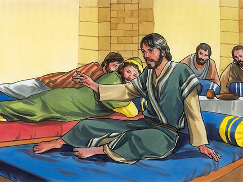 Jesús le dijo: “Déjala, pues lo estaba guardando para el día de mi entierro. – Número de diapositiva 6