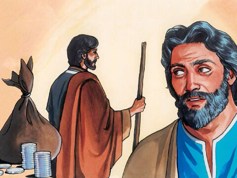 Ellos le pagaron treinta monedas de plata. Y desde entonces Judas anduvo buscando el momento más oportuno para entregarles a Jesús. – Número de diapositiva 4
